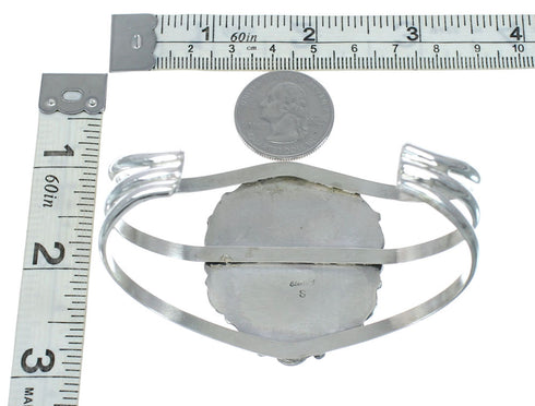 Genuine Navajo Large Turquoise Sterling Silver Cuff Bracelet NN20523